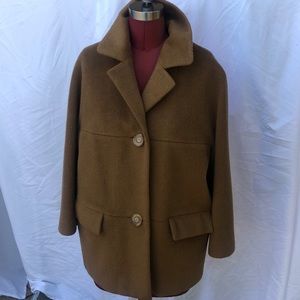 Nordstrom Best Tan 100 wool car coat